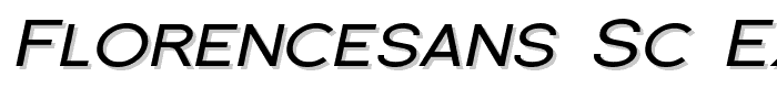 Florencesans SC Exp Italic font